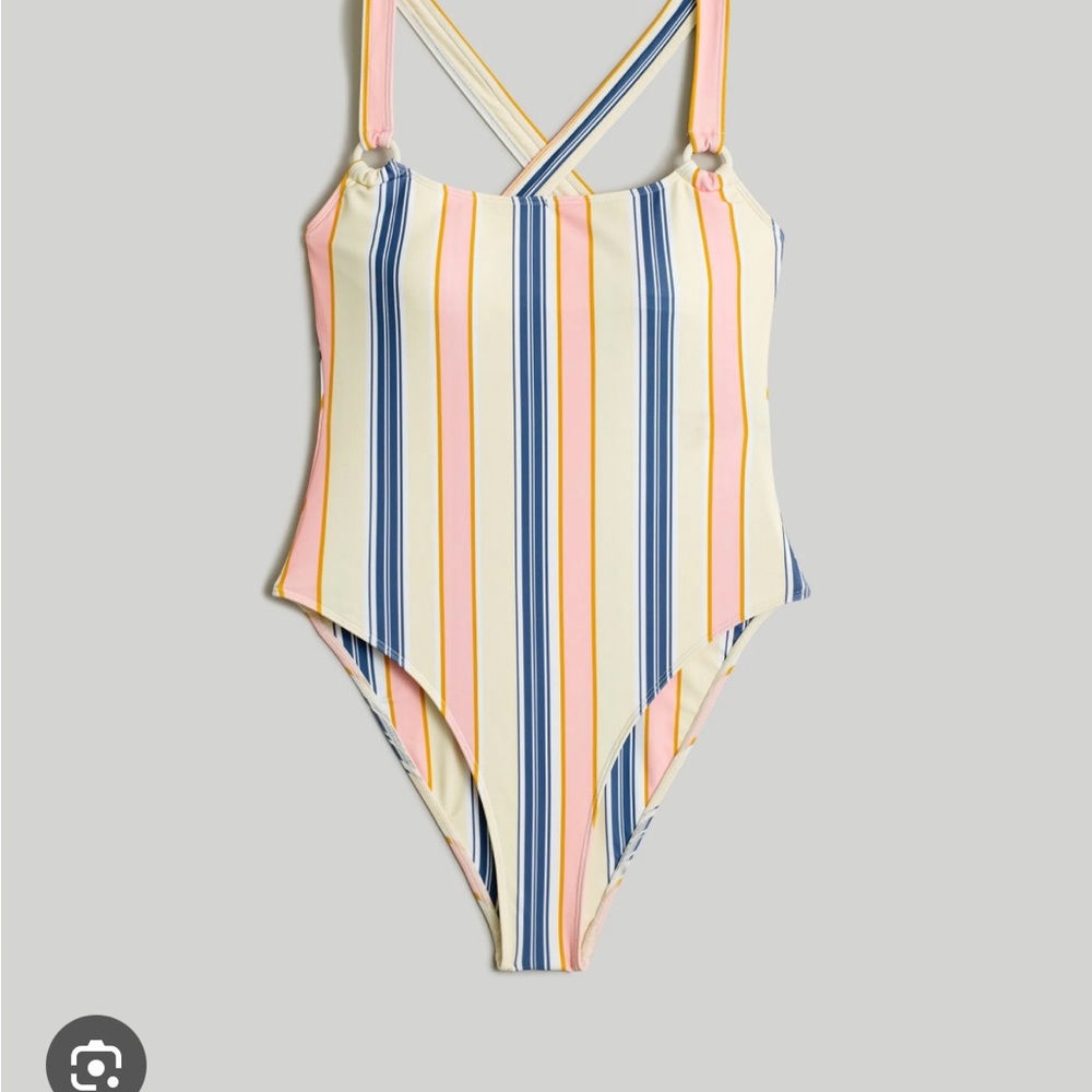 Striped One-Piece Swimsuit